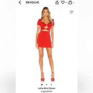 Revolve Superdown linen cutout dress